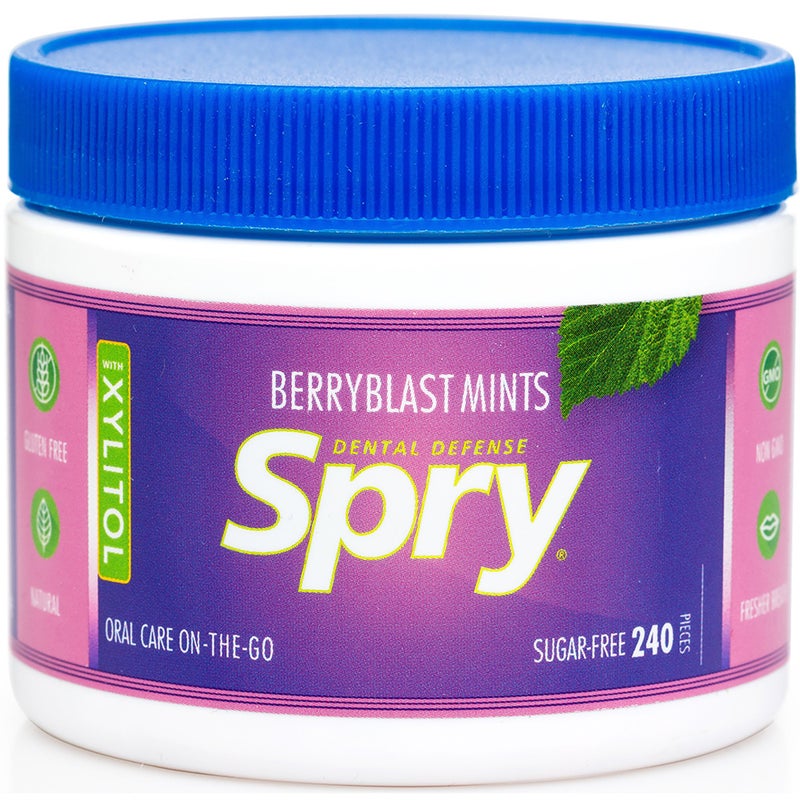 Spry Xylitol Berry Blast Mints Sugar Free Candy - Promote Oral Health, Increase Saliva Production, Stop Bad Breath, Non-GMO, Gluten-Free, 240 Count (Pack of 2) - Image 2